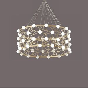 Mooijane Nordic Bird’s Nest Chandelier - gold